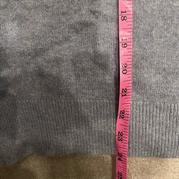 [XL]Veronica Beard Nelia Heather Blue Crewneck 100 Cashmere Sweater - Picture 8 of 13